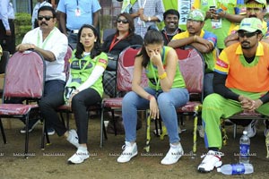 Kerala Strikers-Karnataka Bulldozers Celebrity Cricket League Match at Visakhapatnam