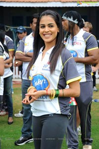 Mumbai Heroes-Karnataka Bulldozers Semi Final Celebrity Cricket Match at Chennai