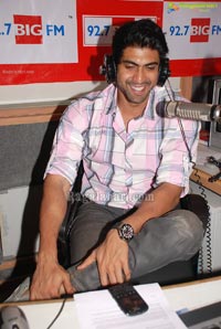 Rana at Big FM for Naa Ishtam Promotion