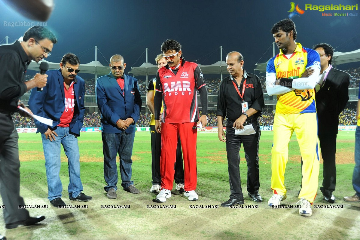 CCL 2012 Semi Finals: Telugu Warriors Vs Chennai Rhinos (Set 1)