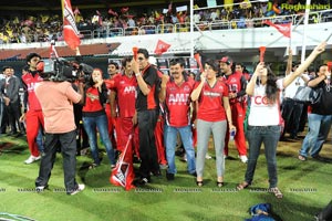 Telugu Warriors-Chennai Rhinos Semi Finals Celebrity Cricket Match at Chennai