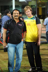 Telugu Warriors-Chennai Rhinos Semi Finals Celebrity Cricket Match at Chennai