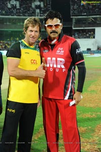 Telugu Warriors-Chennai Rhinos Semi Finals Celebrity Cricket Match at Chennai