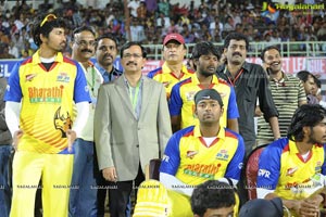 Telugu Warriors-Chennai Rhinos Celebrity Cricket Match at Visakhapatnam