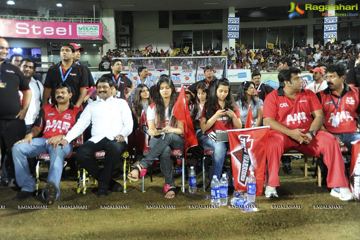 CCL 2012: Telugu Warriors Vs Chennai Rhinos