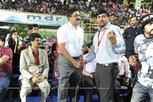 Telugu Warriors-Chennai Rhinos Celebrity Cricket Match at Visakhapatnam