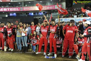 Telugu Warriors-Chennai Rhinos Celebrity Cricket Match at Visakhapatnam