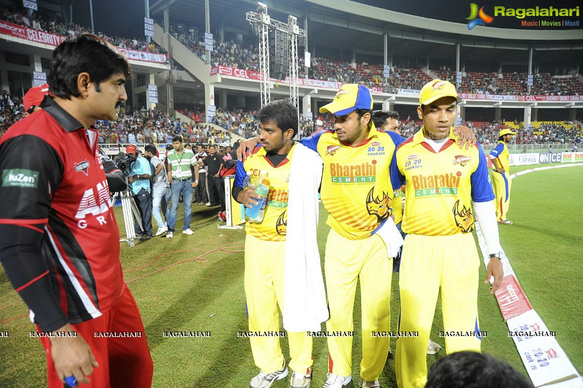 CCL 2012: Telugu Warriors Vs Chennai Rhinos