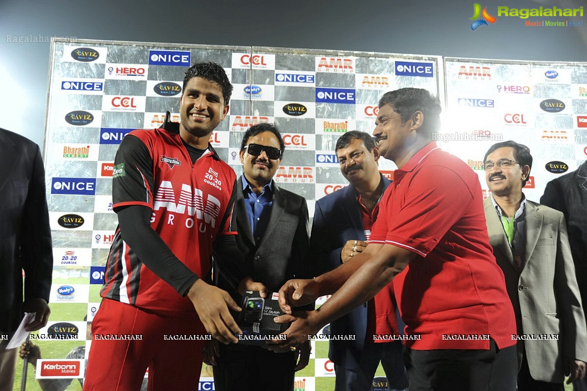 CCL 2012: Telugu Warriors Vs Chennai Rhinos