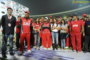 Telugu Warriors-Chennai Rhinos Celebrity Cricket Match at Visakhapatnam