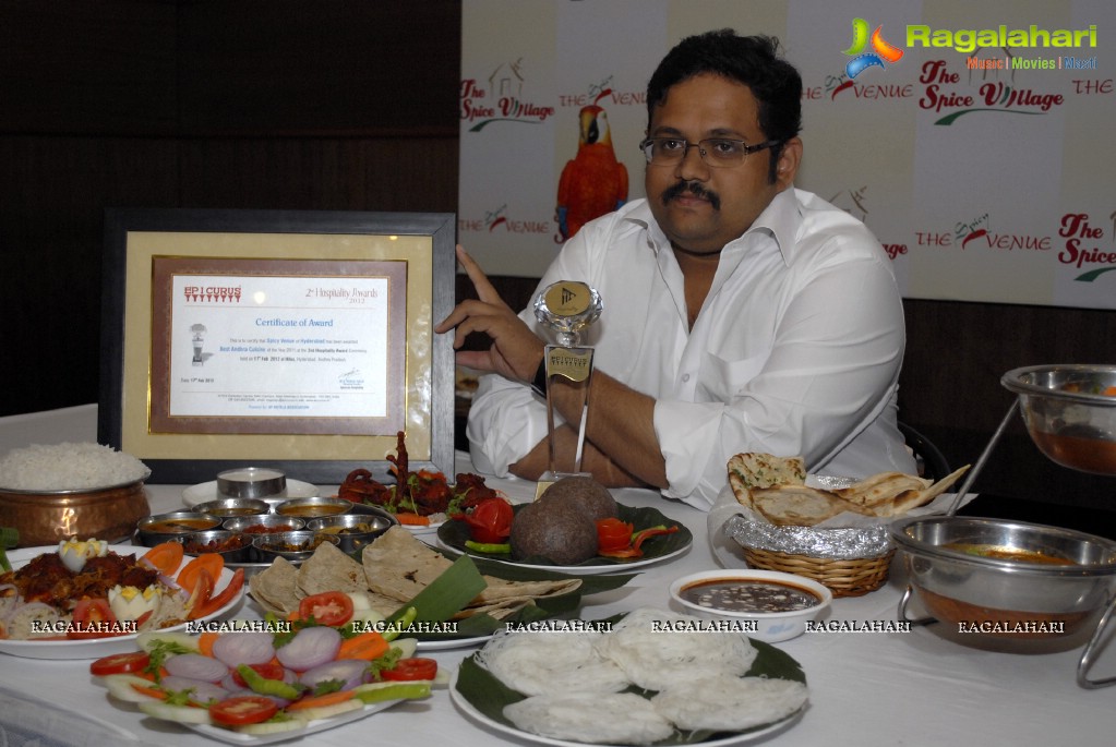 ‘Spicy Venue’ gets Best Andhra Cuisine Award