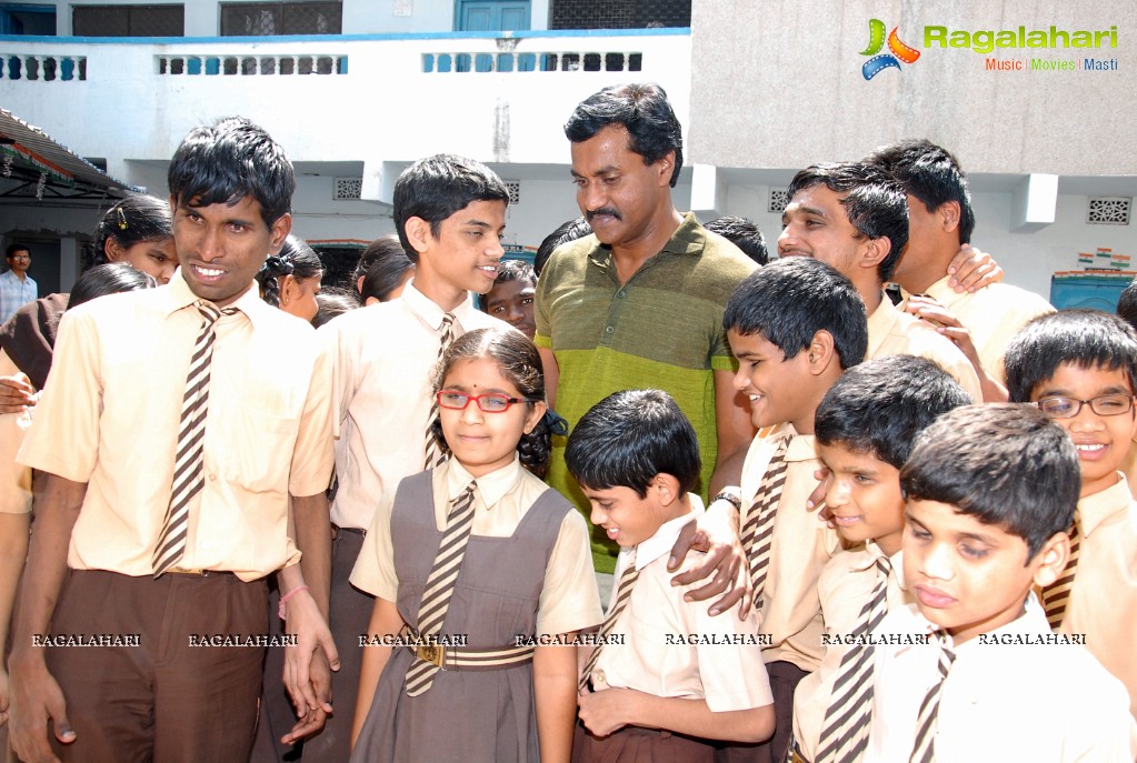 Sunil's Birthday Celebrations at Devnar Blind School, Hyderabad