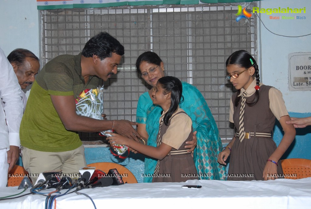 Sunil's Birthday Celebrations at Devnar Blind School, Hyderabad