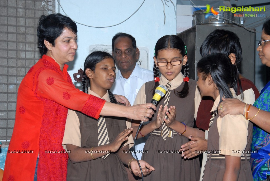 Sunil's Birthday Celebrations at Devnar Blind School, Hyderabad