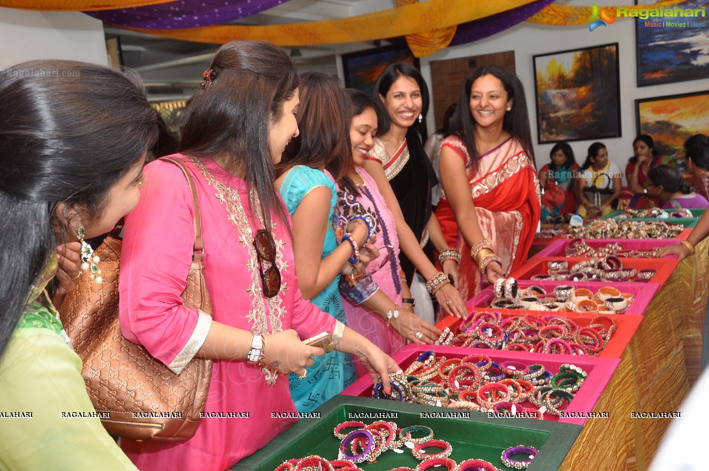 Valayamh's first trunk show of beautiful bangles at Beyond Coffee, Hyderabad