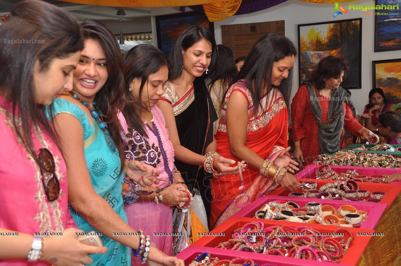 Valayamh's first trunk show of beautiful bangles at Beyond Coffee, Hyderabad