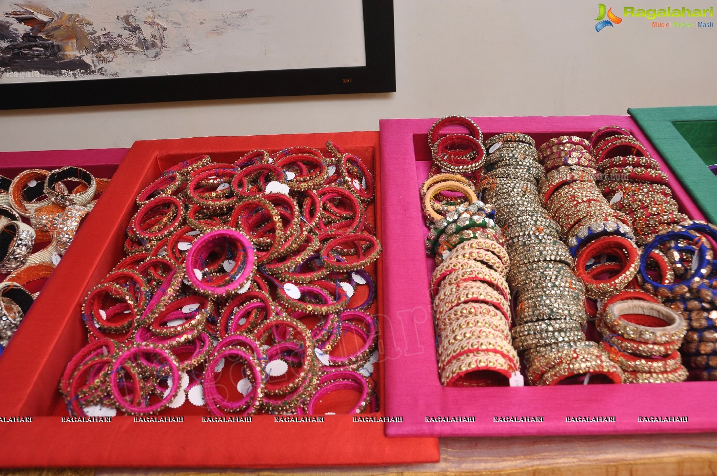 Valayamh's first trunk show of beautiful bangles at Beyond Coffee, Hyderabad