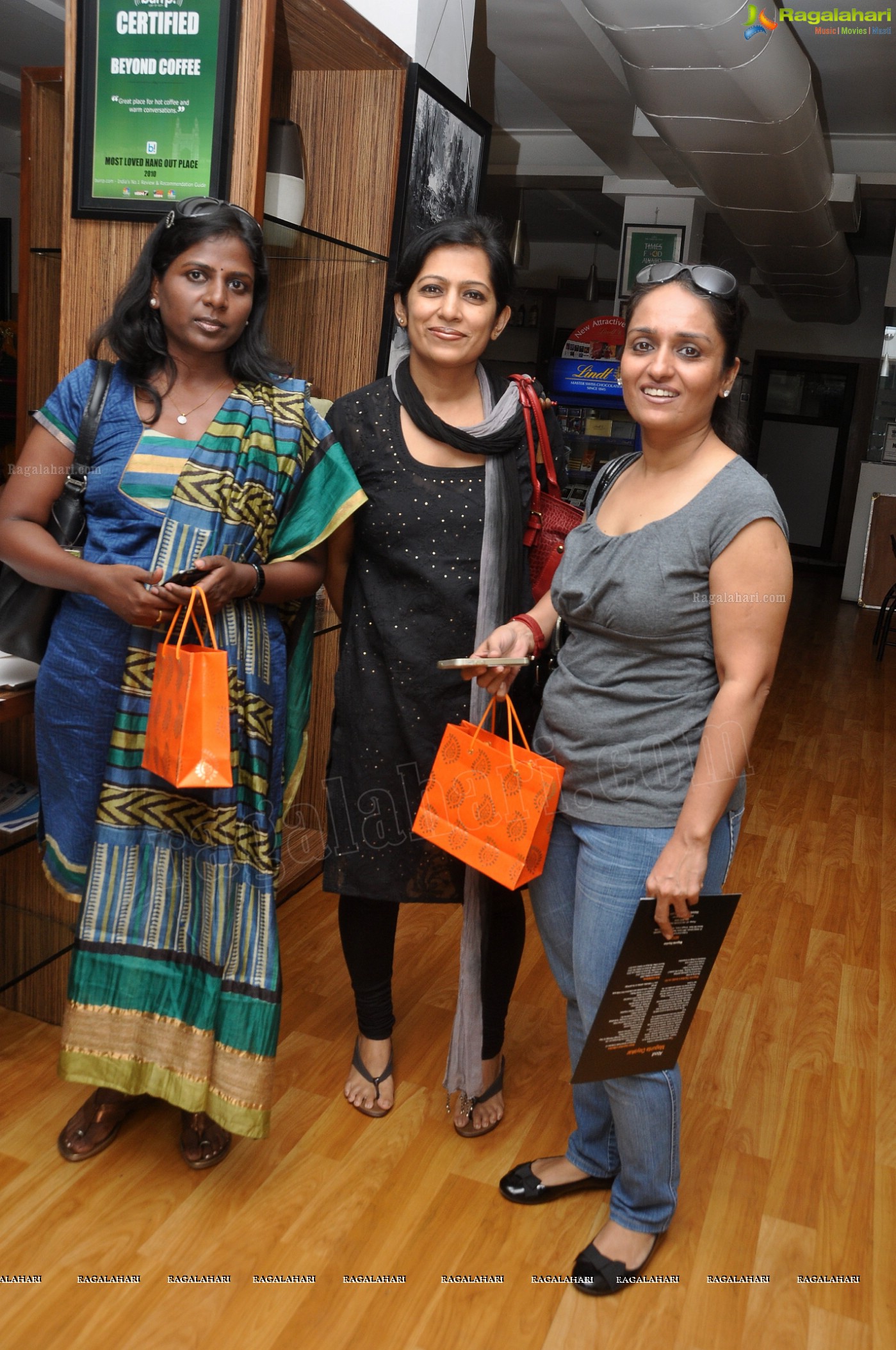 Valayamh's first trunk show of beautiful bangles at Beyond Coffee, Hyderabad