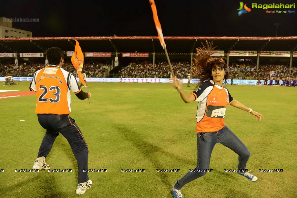 CCL 3: Telugu Warriors and Mumbai Heroes Team at LB Stadium, Hyderabad