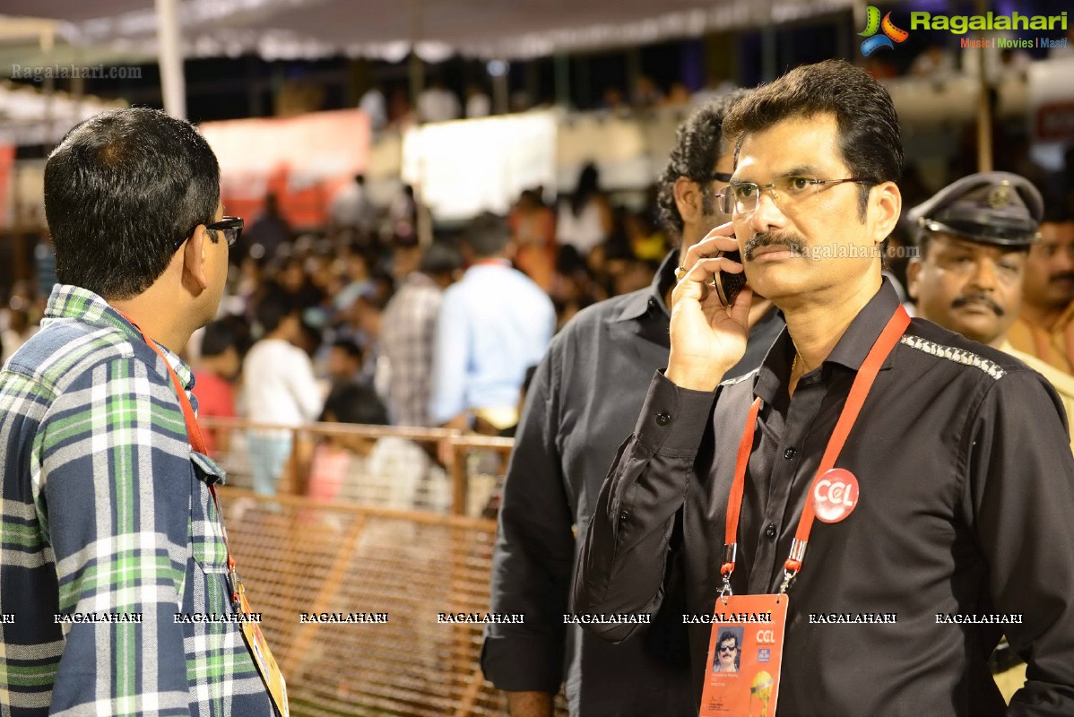 CCL 3: Telugu Warriors and Mumbai Heroes Team at LB Stadium, Hyderabad