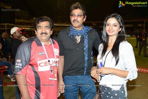 CCL 3 Telugu Warriors Team at LB Staidum, Hyderabad