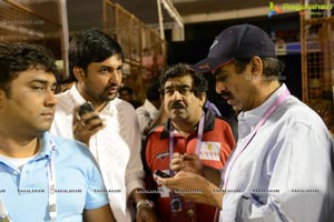 CCL 3 Telugu Warriors Team at LB Staidum, Hyderabad