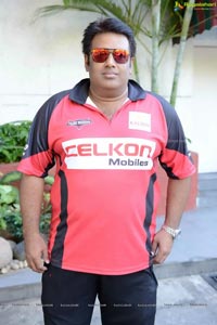 CCL 3 Telugu Warriors Team at LB Staidum, Hyderabad