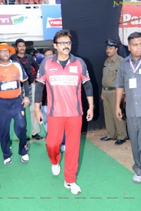 CCL 3 Telugu Warriors Team at LB Staidum, Hyderabad