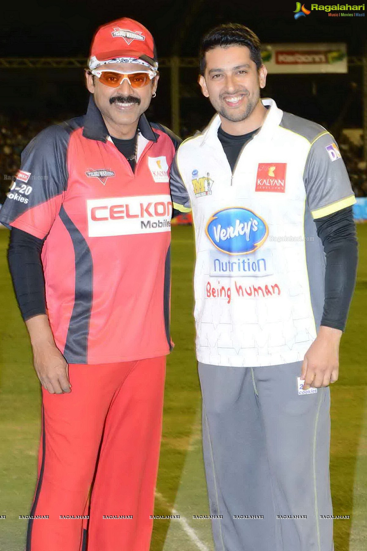 CCL 3: Telugu Warriors and Mumbai Heroes Team at LB Stadium, Hyderabad