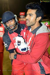 CCL 3 Telugu Warriors Team at LB Staidum, Hyderabad