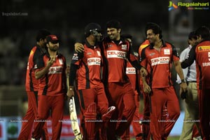 CCL 3 Telugu Warriors Team at LB Staidum, Hyderabad