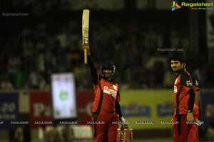 CCL 3 Telugu Warriors Team at LB Staidum, Hyderabad