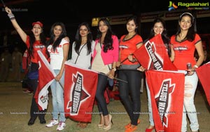 CCL 3 Telugu Warriors Team at LB Staidum, Hyderabad