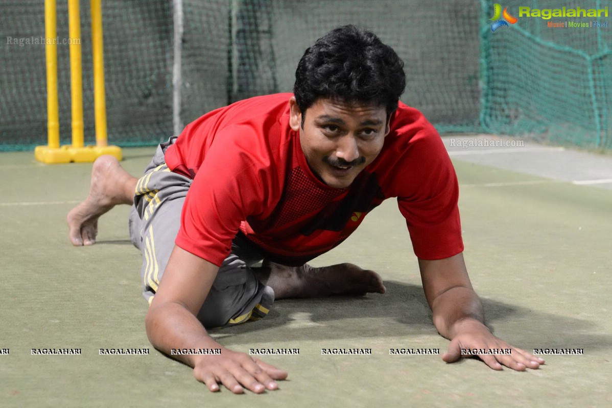 CCL Telugu Warriors Practice Match at Sportz, Hyderabad