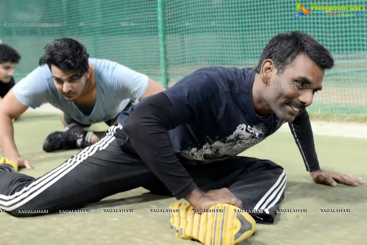CCL Telugu Warriors Practice Match at Sportz, Hyderabad