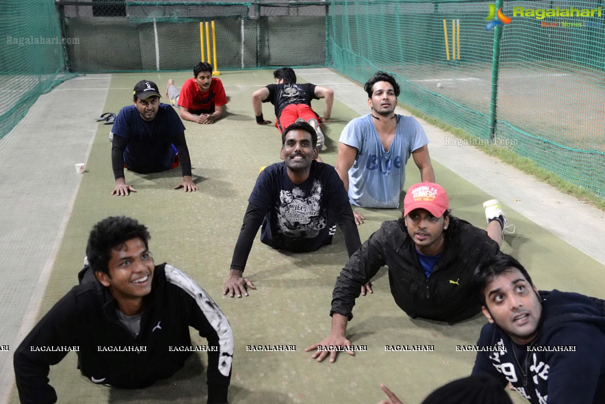 CCL Telugu Warriors Practice Match at Sportz, Hyderabad