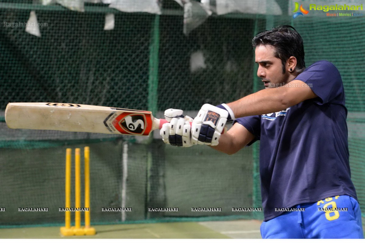 CCL Telugu Warriors Practice Match at Sportz, Hyderabad