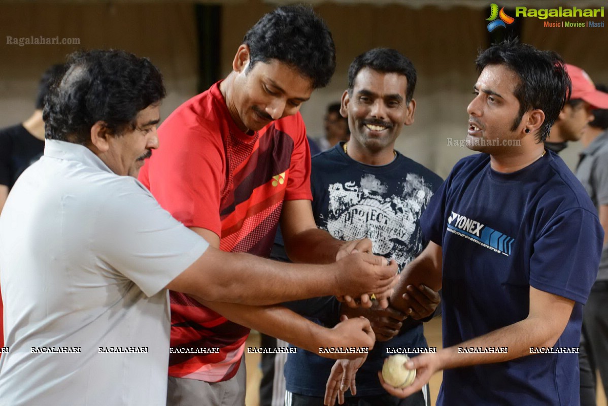 CCL Telugu Warriors Practice Match at Sportz, Hyderabad