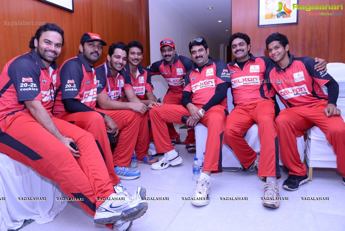 CCL 2013 Telugu Warriors Team at Taj Deccan, Hyderabad