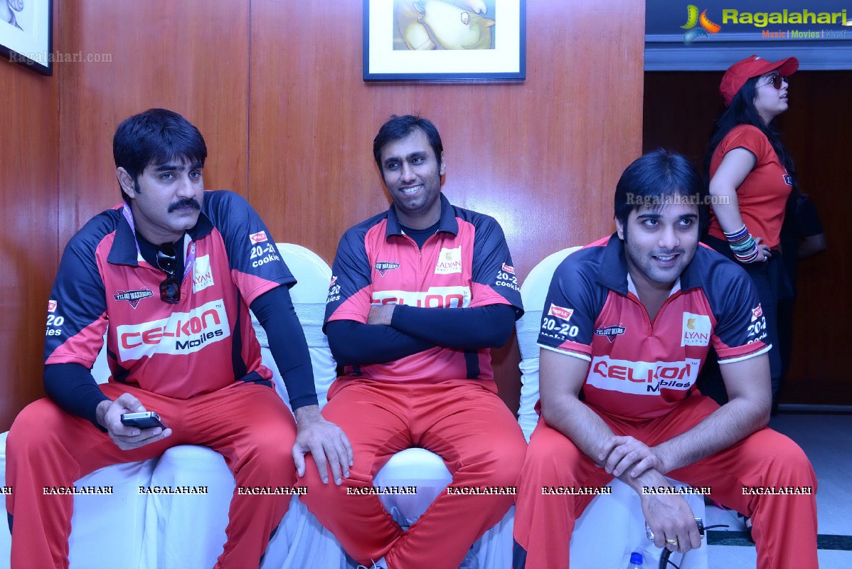 CCL 2013 Telugu Warriors Team at Taj Deccan, Hyderabad