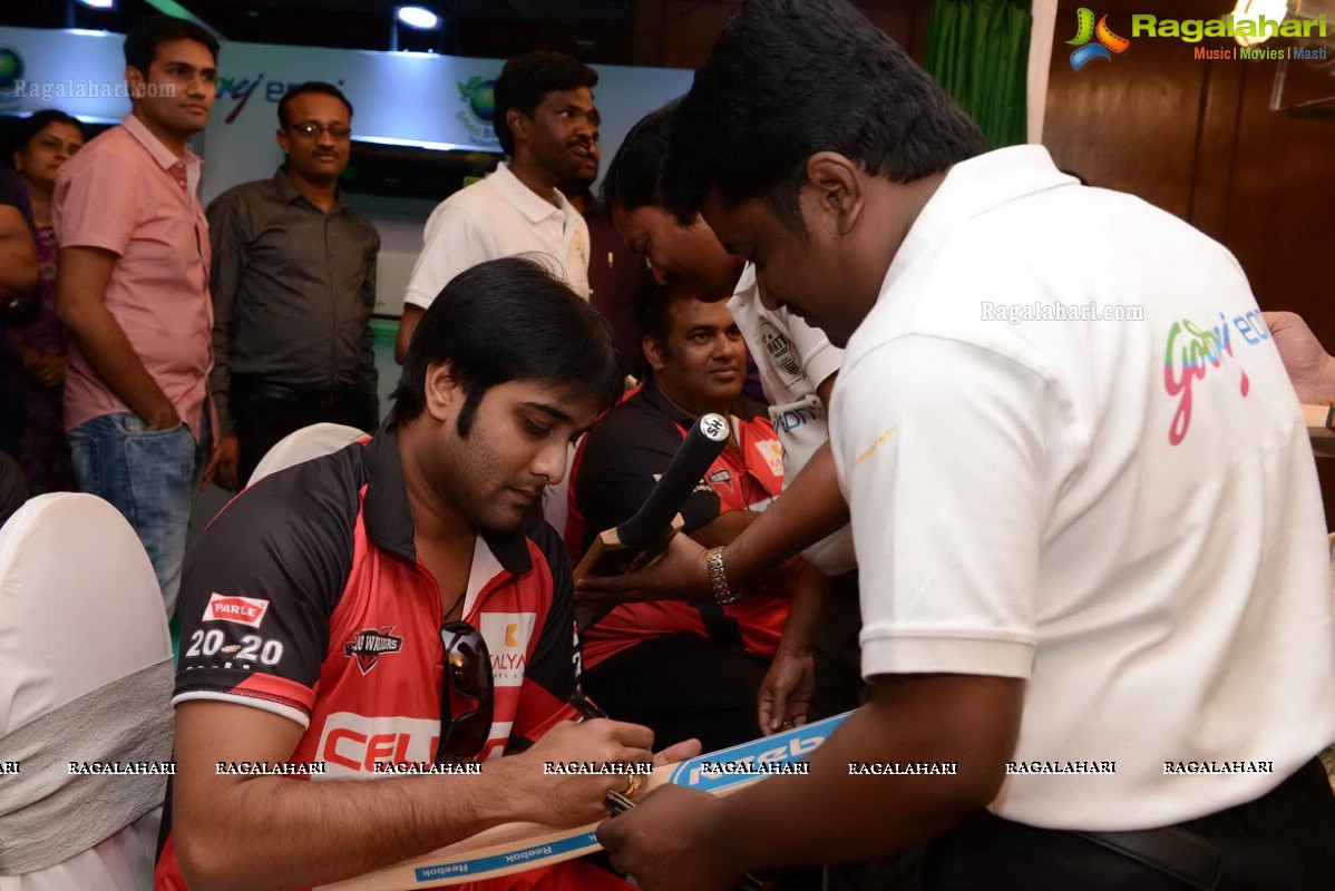 CCL 2013 Telugu Warriors Team at Taj Deccan, Hyderabad