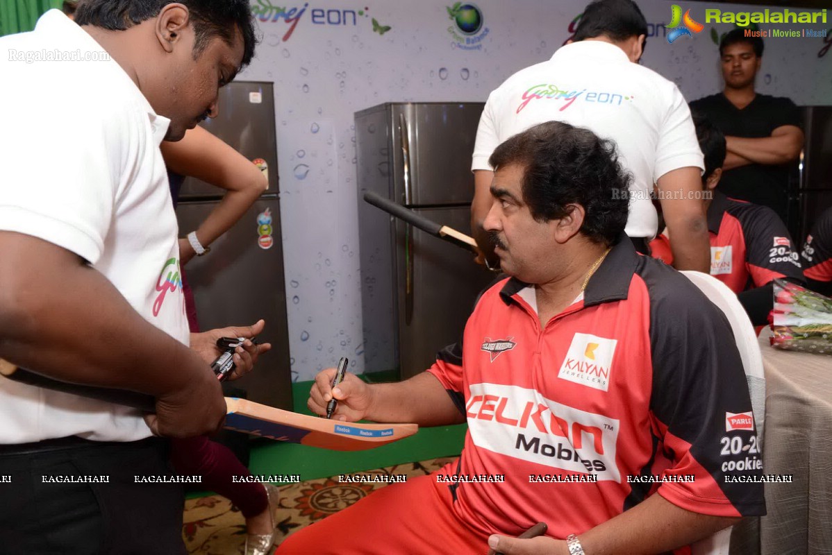 CCL 2013 Telugu Warriors Team at Taj Deccan, Hyderabad