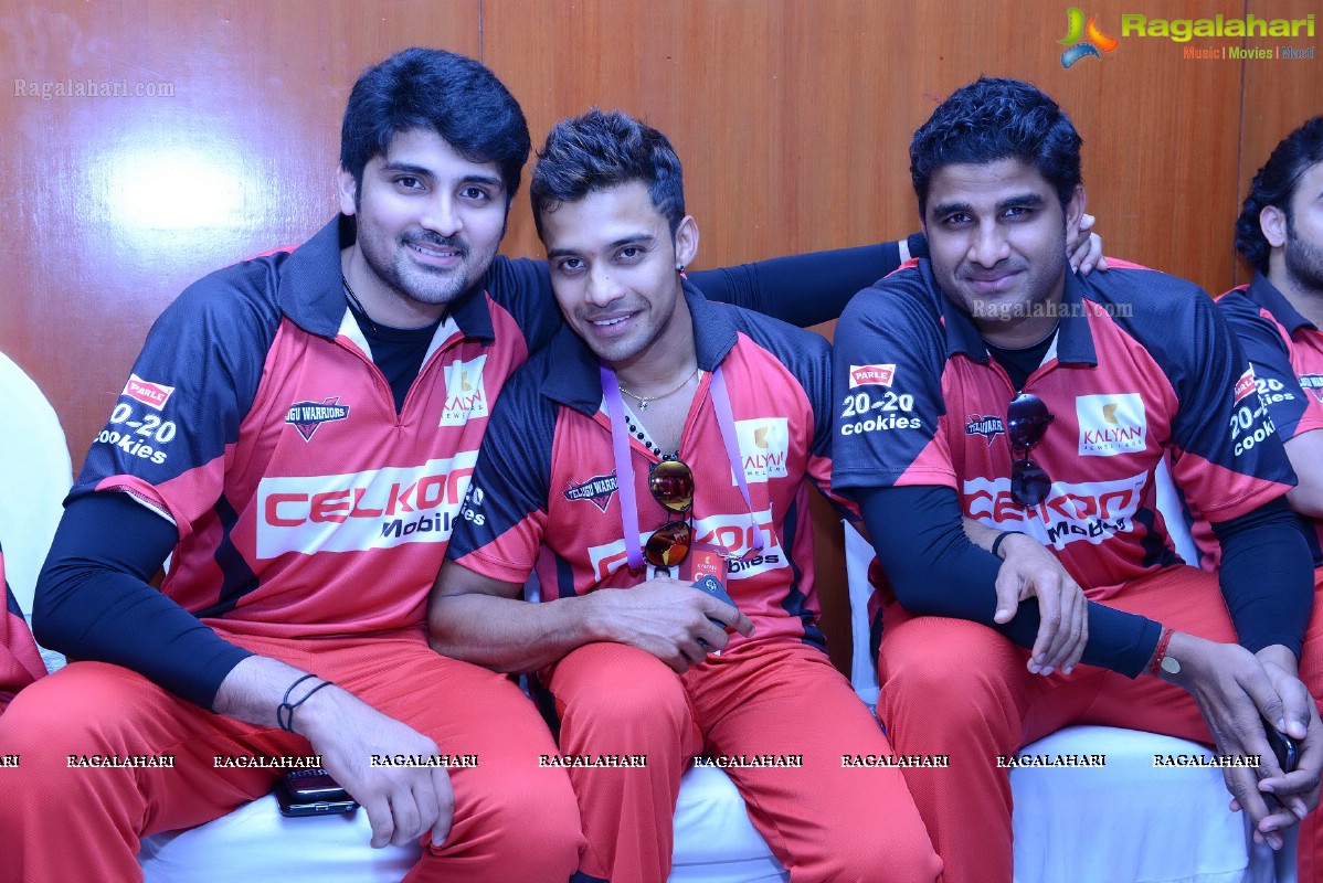 CCL 2013 Telugu Warriors Team at Taj Deccan, Hyderabad