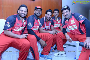 CCL 2013 Telugu Warriors Team at Taj Deccan, Hyderabad
