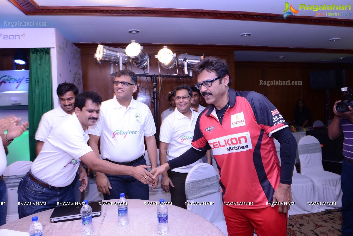 CCL 2013 Telugu Warriors Team at Taj Deccan, Hyderabad