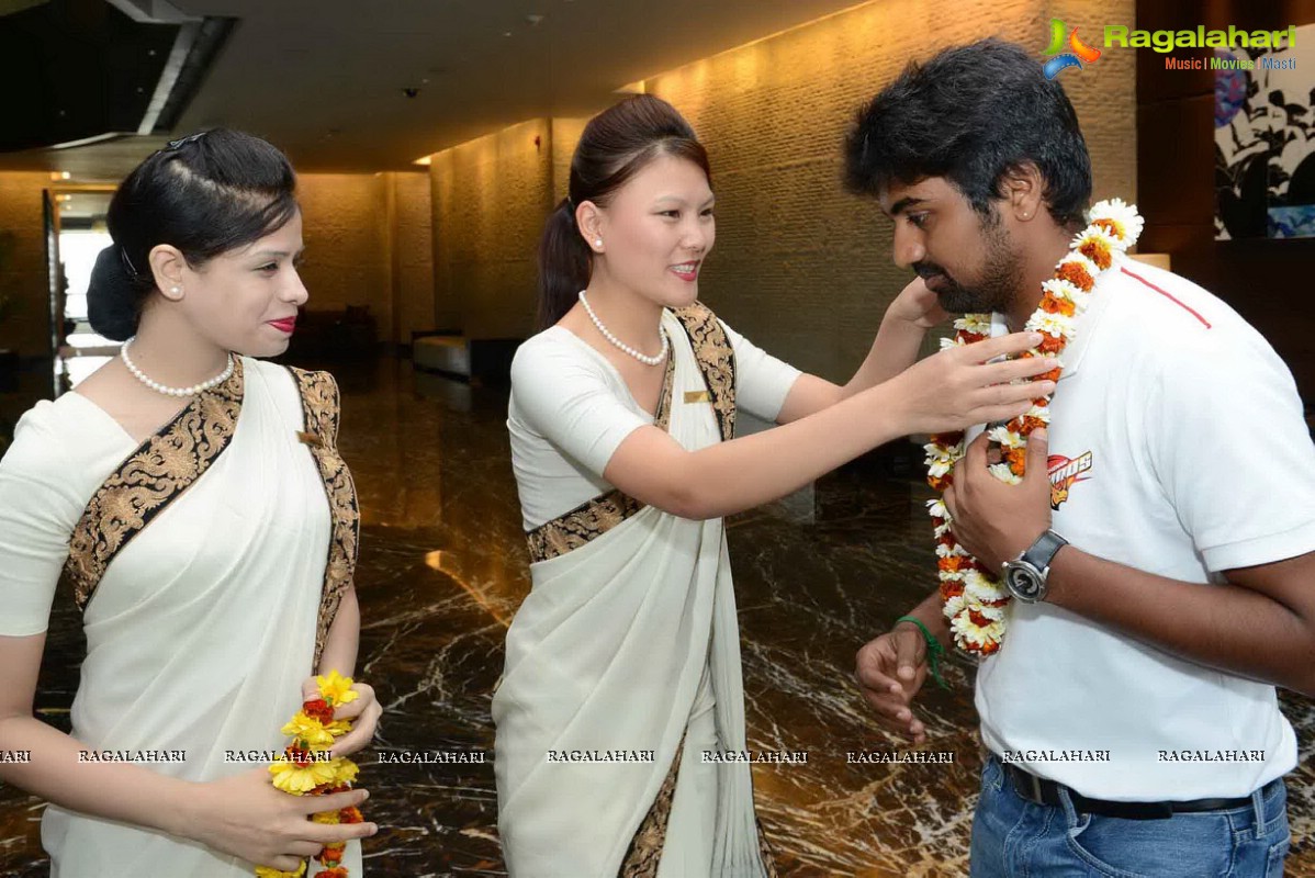 CCL 3 Chennai Rhinos Team at Park Hyatt, Hyderabad