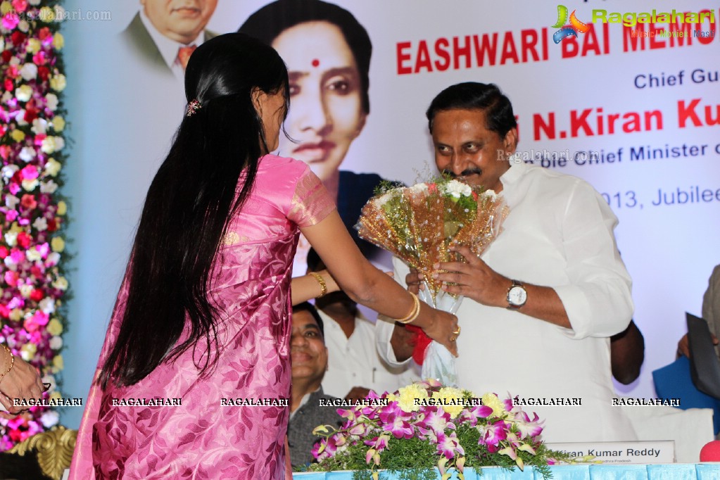 Eashwari Bai Memorial Award 2013