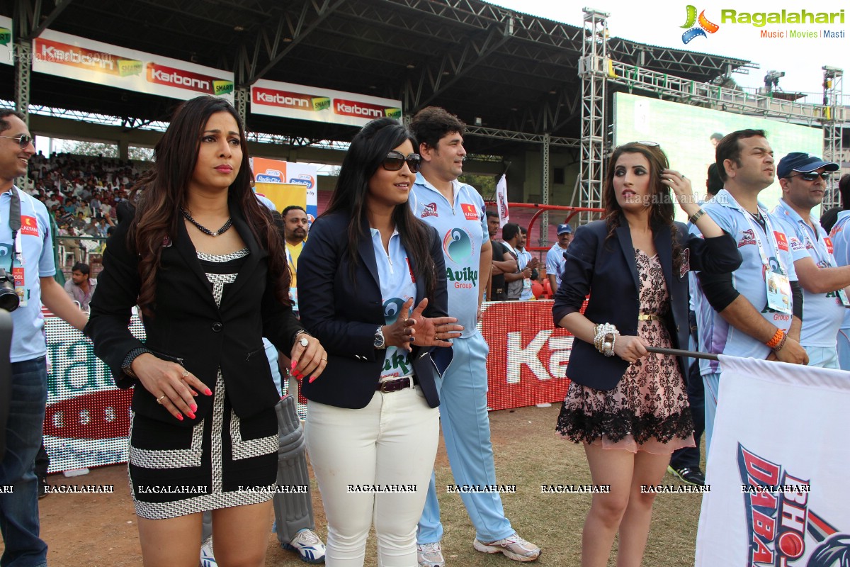 Heroines Hungama at Celebrity Cricket League 2013, Hyderabad