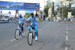 Hyderabad Metro Rail Cycle Ride