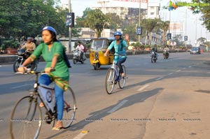 Hyderabad Metro Rail Cycle Ride